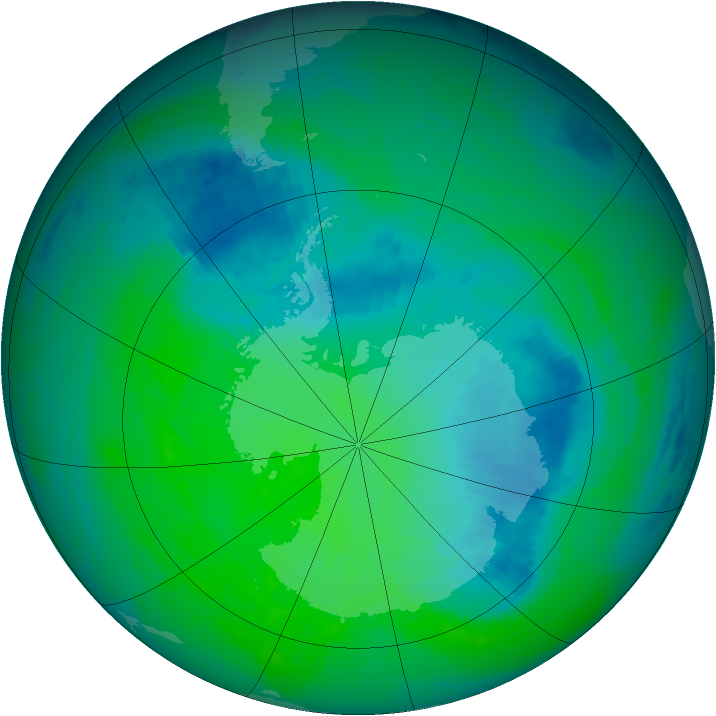 Ozone Map 2004-11-21